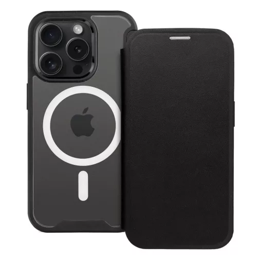 SMART MAG Flip tok Magsafe kompatibilis iPhone 14 Plus fekete