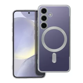   Electro Mag Cover tok Samsung S24 MagSafe kompatibilis ezüst