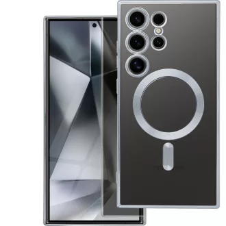   Electro Mag Cover tok Samsung S24 ULTRA  Magsafe kompatibilis ezüst