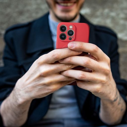 SILICONE MAG COVER Magsafe kompatibilis tok SAMSUNG S24 Ultra piros