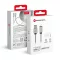 Forcell F-Energy USB-A – Lightning töltőkábel Metal C236 2,4A 12W 1 m ezüst
