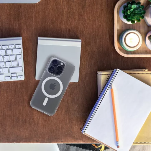 Frost Mag Cover tok iPhone 14 PLUS  Magsafe kompatibilis átlátszó frozen