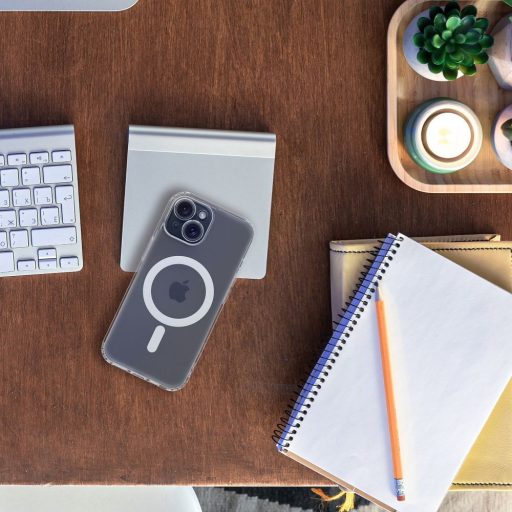 Frost Mag Cover tok iPhone 14 PRO  Magsafe kompatibilis (kameravédős) átlátszó frozen