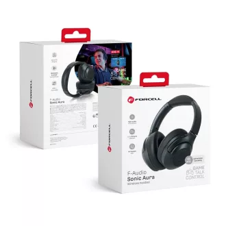  Forcell F-Audio vezeték nélküli fejhallgató Sonic Aura ANC fekete