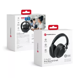   Forcell F-Audio vezeték nélküli fejhallgató Pro Sound Craft ANC fekete