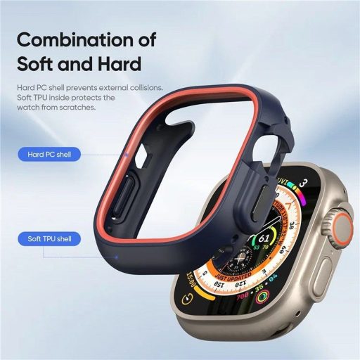 DUX DUCIS BAMO tok Apple Watch Ultra / Ultra 2 49 mm éjféli narancssárga