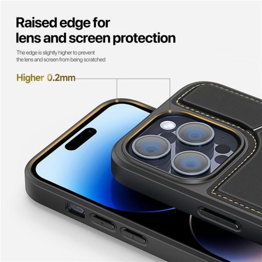 DUX DUCIS RAFI II MAG tok (kitámasztható) Magsafe kompatibilis iPhone 14 Pro Max fekete