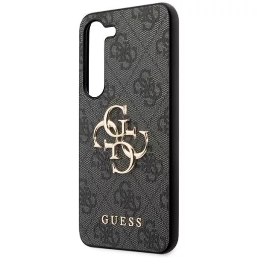 GUESS tok SAMSUNG S24 GUHCS24S4GMGGR (Leather 4G Metal Logo) fekete