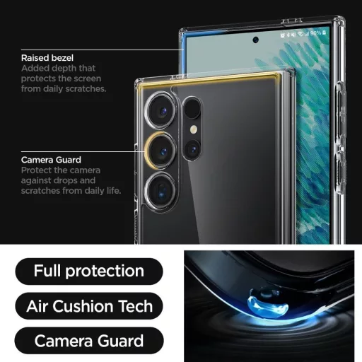 SPIGEN Ultra Hybrid tok  SAMSUNG S24 ULTRA crystal átlátszó