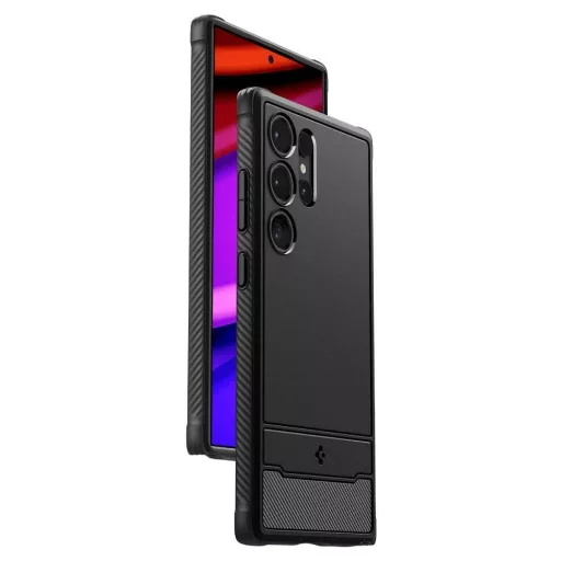 SPIGEN tok RUGGED ARMOR tok  SAMSUNG S24 Ultra matte Fekete