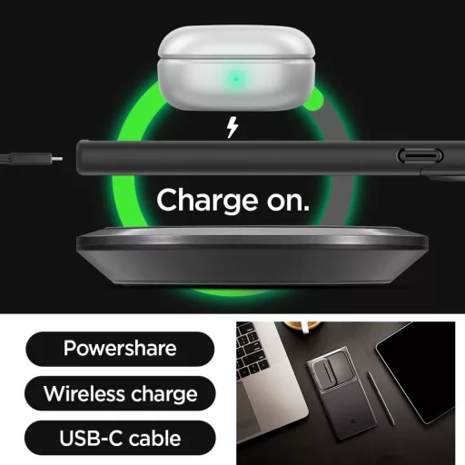 SPIGEN Optik Armor tok  SAMSUNG S24 ULTRA fekete