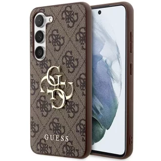   GUESS tok SAMSUNG S24 Plus GUHCS24M4GMGBR (Leather 4G Metal Logo) barna