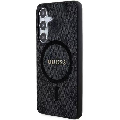GUESS tok SAMSUNG S24 Magsafe kompatibilis GUHCS24SGF4GGR (4G Ring classic logo) Fekete