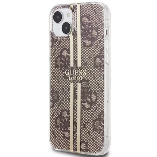 GUESS tok iPhone 15 Plus GUHCP15MH4PSEGW (4G arany Stripe) barna