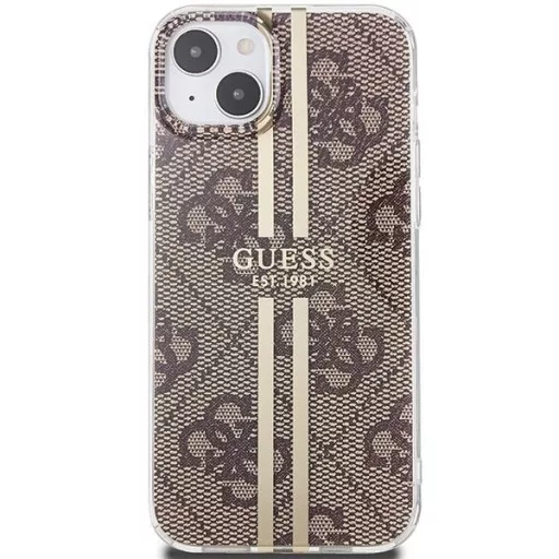GUESS tok iPhone 15 Plus GUHCP15MH4PSEGW (4G arany Stripe) barna