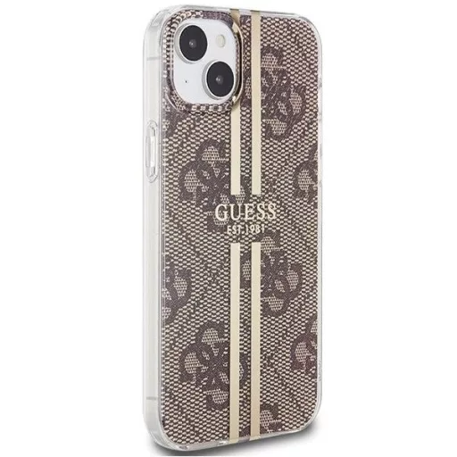 GUESS tok iPhone 15 Plus GUHCP15MH4PSEGW (4G arany Stripe) barna