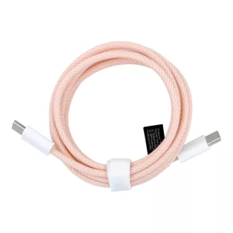   Baseus USB-C – USB-C töltőkábel PD QC3.0 3A 60W C263 1,5 m rózsaszín