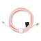 Baseus USB-C – USB-C töltőkábel PD QC3.0 3A 60W C263 1,5 m rózsaszín