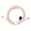 Baseus USB-C – USB-C töltőkábel PD QC3.0 3A 60W C263 1,5 m rózsaszín