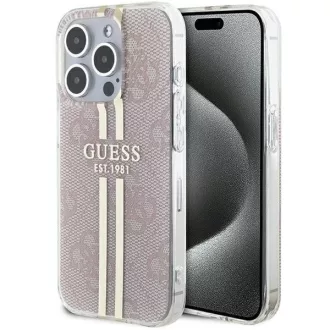   GUESS tok iPhone 14 Pro Max GUHCP14XH4PSEGP (4G arany Stripe) rózsaszín