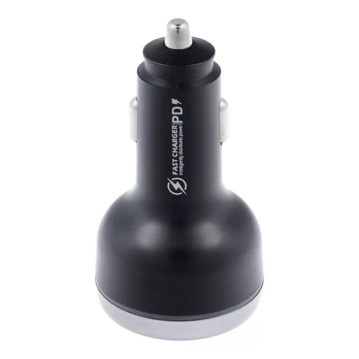 Autós töltő USB-A + 2×Type-C PD QC3.0 3A 191W CC69-2C1A fekete