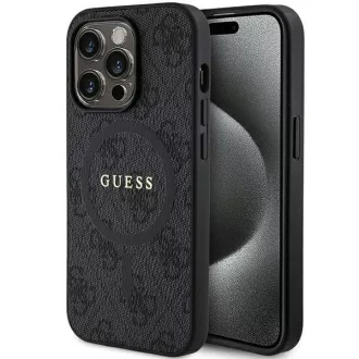   GUESS GUHMP15LG4GFRK MagSafe kompatibilis tok iPhone 15 Pro fekete