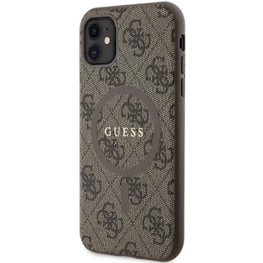 GUESS tok iPhone 11 Magsafe kompatibilis GUHMN61G4GFRW (4G Ring classic logo) barna