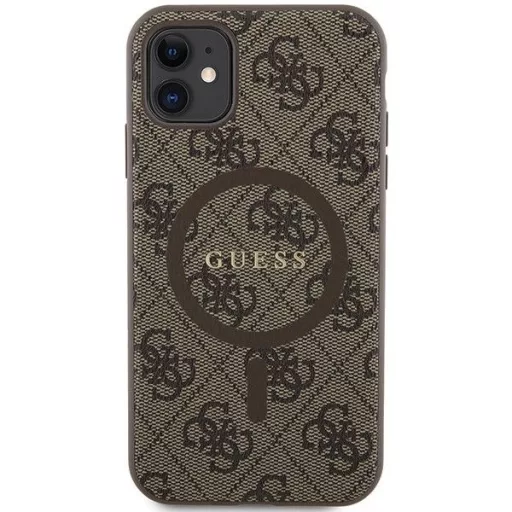 GUESS tok iPhone 11 Magsafe kompatibilis GUHMN61G4GFRW (4G Ring classic logo) barna