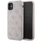GUESS tok iPhone 11 Magsafe kompatibilis GUHMN61G4GFRP (4G Ring classic logo) rózsaszín