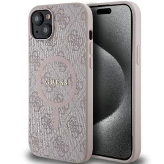 GUESS GUHMP14SG4GFRP MagSafe kompatibilis tok iPhone 14 pink