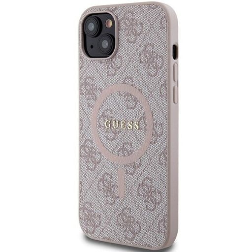 GUESS GUHMP14SG4GFRP MagSafe kompatibilis tok iPhone 14 pink
