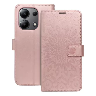 Mezzo Flip tok XIAOMI Redmi Note 13 4G mandala rozéarany
