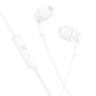 Hoco vezetékes fülhallgató 3,5 mm jack M121 fehér