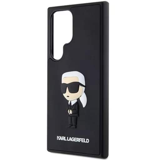 KARL LAGERFELD tok SAMSUNG S24 Ultra KLHCS24L3DRKINK (3D RUBBER IKONIK NFT) fekete
