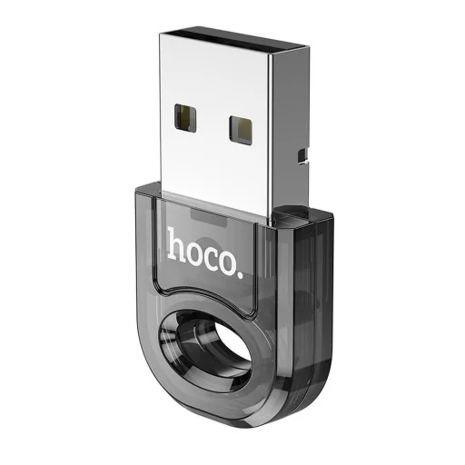 USB-A Bluetooth adapter Hoco UA28 átlátszó fekete