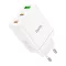 Hoco hálózati töltő 2×USB-C + USB-A QC3.0 PD 3A 35W N33 fehér