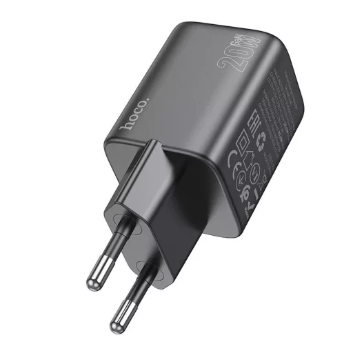 Hoco hálózati töltő USB-C QC PD 20W N40 fekete