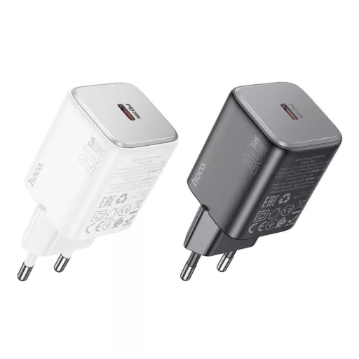 Hoco hálózati töltő USB-C QC PD 20W N40 fekete