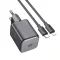Hoco hálózati töltő USB-C QC PD 20W + USB-C – Lightning kábel N40 fekete