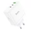 Hoco hálózati töltő 2×USB-C + USB-A GaN QC PD 65W N30 fehér