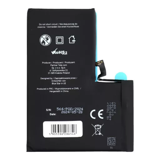 Akkumulátor iPhone 14 PRO MAX 4323 mAh Blue Star HQ