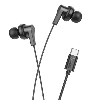 Hoco M114 vezetékes fülhallgató USB-C – fekete