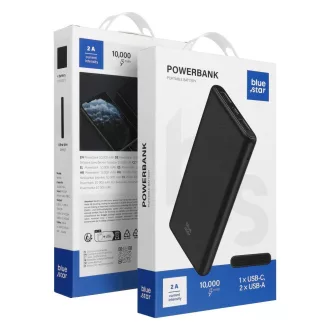 Blue Star powerbank W1061 2A 10000 mAh fekete