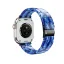 Forcell F-Design FA04 márvány hatású gyanta csatos szíj Apple Watch 42 / 44 / 45 / 49 mm kék