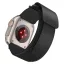 Forcell F-Design FA05 nylon tépőzáras szíj Apple Watch 42 / 44 / 45 / 49 mm fekete