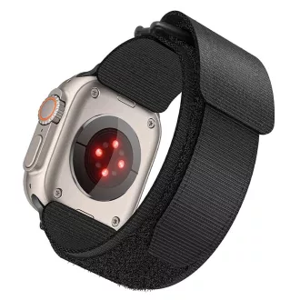   Forcell F-Design FA05 nylon tépőzáras szíj Apple Watch 38 / 40 / 41 mm fekete