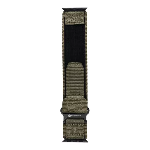 Forcell F-Design FA05 nylon tépőzáras szíj Apple Watch 38 / 40 / 41 mm zöld
