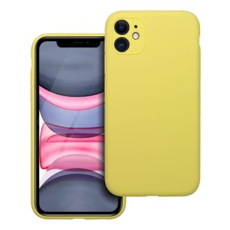Szilikon tok 2 mm iPhone 11  sárga