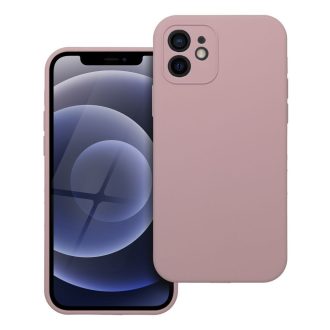 Szilikon tok 2 mm iPhone 12  púderrózsaszín