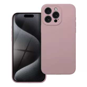 Szilikon tok 2 mm iPhone 15 PRO MAX  púderrózsaszín